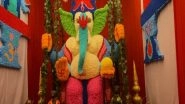 India News | Warangal: Eco-Friendly Sriphal Ganesh Idol Made with 12,000 Sriphals