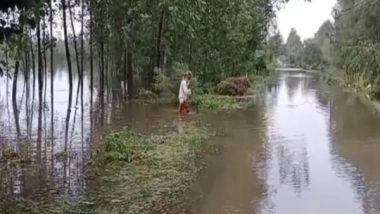 India News | Heavy Rains in Uttar Pradesh Causes Flood-like Situation in Low-lying Villages