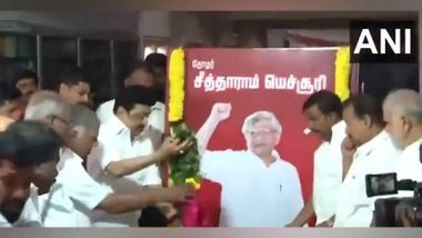 India News | Tamil Nadu CM Pays Tribute to Sitaram Yechuri