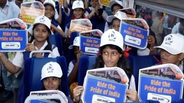India News | School Students of Barhampur Get a Ride in Barhampur-Tata Nagar Vande Bharat Express