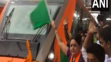 India News | West Bengal: Agnimitra Paul Flags off Vande Bharat at Asansol, Praises 'Make in India' Initiative as PM Modi Virtually Launches Trains