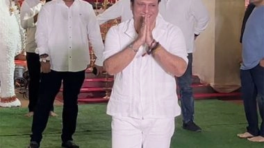 Entertainment News | Govinda Arrives in Style for Ganpati Darshan at Maharashtra CM Eknath Shinde's Residence
