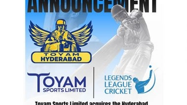 Business News | Toyam Sports Limited Buys out Hyderabad Franchise in Legends League Cricket for an Undisclosed Amount