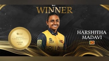 Sports News | Sri Lanka's Harshitha Madavi Wins ICC Women's Player of the Month for August