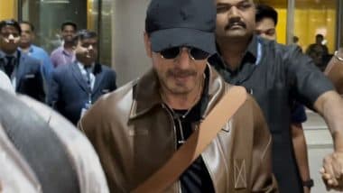 Entertainment News | Shah Rukh Khan Showcases Effortless Style as He Touches Down in Mumbai