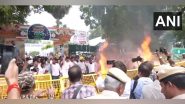 India News | Indian Youth Congress Members Stage Protest Against Ravneet Singh Bittu over His Remarks Against Rahul Gandhi