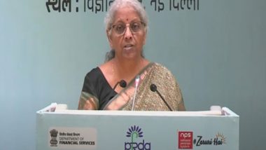 Business News | Sitharaman Launches NPS Vatsalya,  Scheme Facilitates Saving for Child from Very Young Age