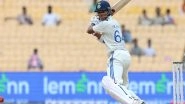 Sports News | Chennai Test: Yashasvi Jaiswal's Brilliant 56 Took India to 176/6 Against Bangladesh After Second Session