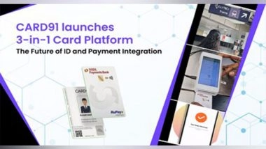 Business News | CARD91 Launches Revolutionary 3-in-1 Card Platform at Global Fintech Fest 2024: Pioneering ID and Payment Integration