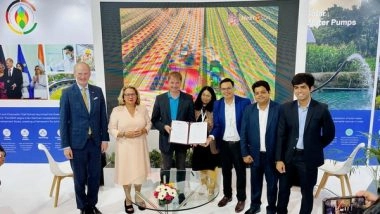 Business News | Vertical Solar Farms to Power Agriculture, Clean Energy Production; MoU Signed at Re-Invest 2024