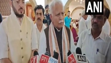 India News | BJP Will Form Govt for 3rd Time: Ex-Haryana CM Khattar Exudes Confidence in Party's Win in Assembly Polls
