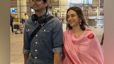 Entertainment News | Newlyweds Aditi Rao Hydari, Siddharth Make First Public Appearance After Wedding