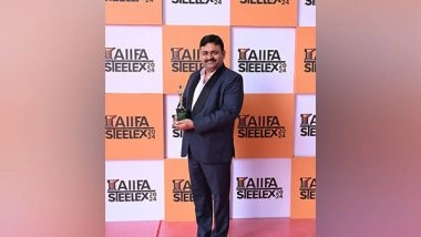 Business News | Suresh Goyal, Chairman and Managing Director of Sambhv Steel Tubes Ltd., Honoured with Excellence in Market Presence Award at AIIFA Steelex Awards 2024