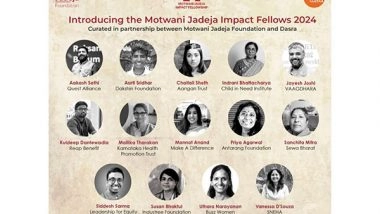Business News | Motwani Jadeja Foundation Launches Impact Fellowship to Elevate India's Social Impact Leaders Globally