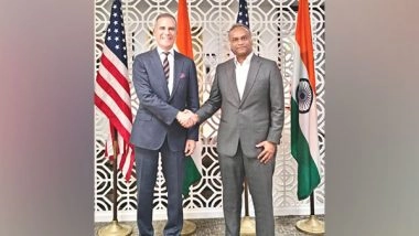 Business News | US Envoy Garcetti, Karnataka Minister Priyank Kharge Discuss Strengthening Trade Relations