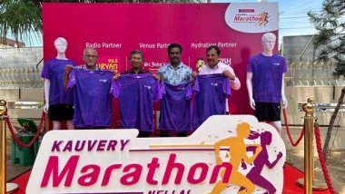 Business News | T-Shirt and Medal Unveiled for the 3rd Edition of Kauvery Marathon Nellai