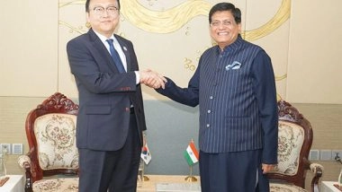 Business News | Union Minister Piyush Goyal Strengthens India's Economic Ties with Korea and Myanmar at East Asia Summit