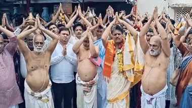 India News | Telangana: Priests at Chilkur Balaji Temple Conduct Prayaschitta Pradakshinam Amid Tirupati Prasadam Row