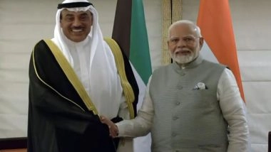 World News | PM Modi Holds Bilateral Meeting with Kuwait Crown Prince in New York