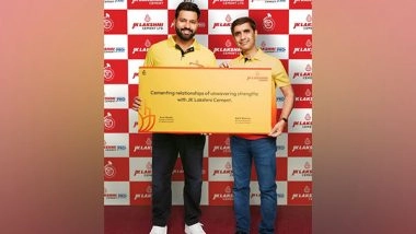 Business News | JK Lakshmi Cement and Rohit Sharma Strengthen Partnership for the Fifth Year in a Row