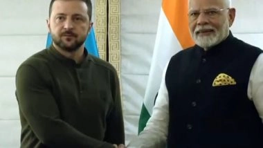 World News | PM Modi Meets Ukraine President Zelenskyy in New York; Second Meeting Between Two Leaders in a Month