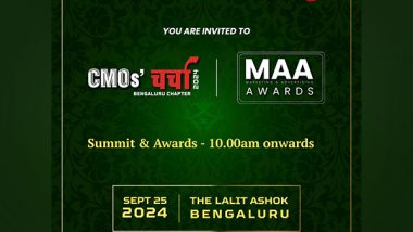 Business News | CMOs' Charcha 2024 Bengaluru Chapter to Redefine Marketing Strategies