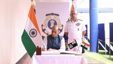 India News | Defence Minister Rajnath Singh Inaugurates Indian Coast Guard Commanders Conference