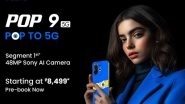 Business News | POP To 5G: Colorful & Vibrant TECNO POP 9 5G Debuts with 48MP Sony AI Camera