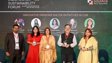 Business News | India Water Sustainability Forum, Launched by SoulAce, Highlights Pivotal Role of CSR in Water Security