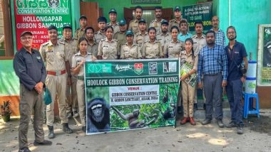 India News | Assam: Aaranyak Conducts Hoolock Gibbon Conservation Training for Forest Department Staff