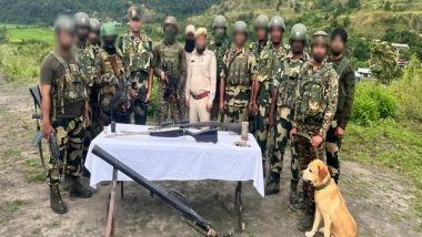 India News | Indian Army in Joint Operation with BSF Recovers Arms and Ammunition in Manipur