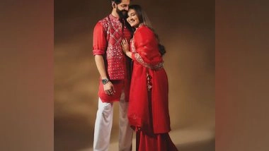 Entertainment News | In Pics: Sonakshi Sinha, Zaheer Iqbal Painted the Town in Red