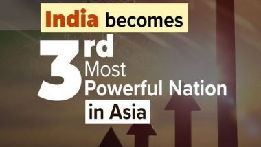 India Surpasses Japan To Become 3rd Largest Power in Asia Power Index, Records 4.2-Point Rise in Economic Capability