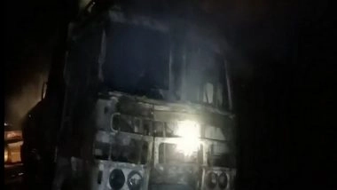 India News | Andhra Pradesh: 2 Dead and Two Injured After Collision of Two Lorries Results in Fire