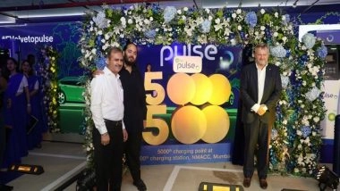 Business News | Jio-bp Inaugurates 500th EV Charging Station, Expands Network to 5,000 Points Across India