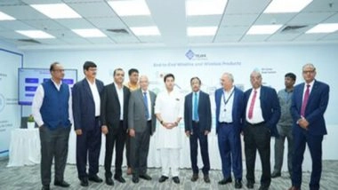 Business News | Union Minister Jyotiraditya Scindia Inaugurates Wireless Center of Excellence at Tejas Networks and Launches Its Indigenous Massive MIMO Radio