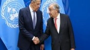 World News | Sergey Lavrov Meets Antonio Guterres, Discusses Implementation of 'Pact for the Future'