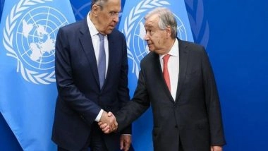 World News | Sergey Lavrov Meets Antonio Guterres, Discusses Implementation of 'Pact for the Future'