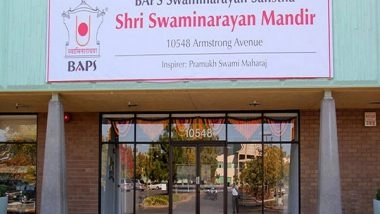 World News | Consulate General of India Condemns Vandalism at BAPS Shri Swaminarayan Mandir in Sacramento