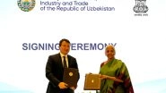 Business News | India and Uzbekistan Sign Bilateral Investment Treaty