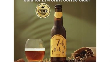 Business News | L74 Cider Bags India's First Ever Gold at International Cider Challenge, London, UK