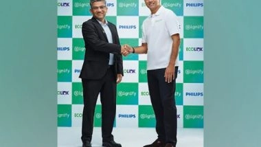 Business News | Signify Onboards the Cricket Legend Rahul Dravid as Their Brand Ambassador, a Partnership Steeped in Legacy and Innovation