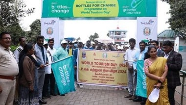 Business News | On World Tourism Day, Bisleri International Launches 'Bottles for Change' Program in Ooty