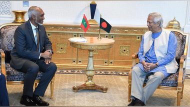 World News | Bangladesh Chief Adviser Yunus Holds Bilateral Talks with Maldives President Muizzu