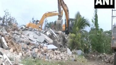 India News | Gujarat: Nine Illegal Religious Structures Demolished in Gir Somnath