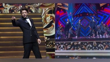 Entertainment News | Shah Rukh Khan Makes Vicky Kaushal, Karan Johar Grove to 'Jhoome Jo Pathaan' at IIFA 2024