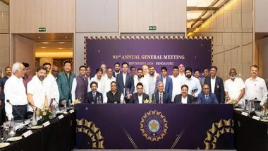 Sports News | A Look at Key Takeaways from BCCI's 93rd Annual General Meeting in Bengaluru