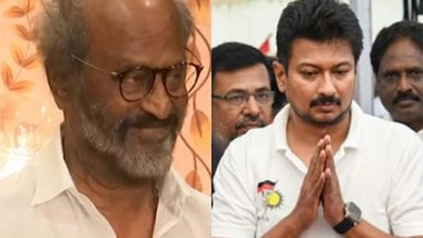 Entertainment News | Rajinikanth Congratulates Udhayanidhi on His Elevation as DY CM