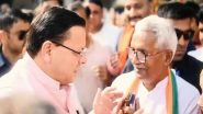 India News | Uttrakhand CM Dhami Predicts BJP Hat-trick in Haryana Polls, Attacks Congress for 'corruption'