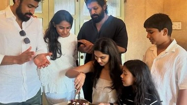Entertainment News | Allu Arjun Surprises Wife Sneha Reddy on Her Birthday with a Special Celebration
